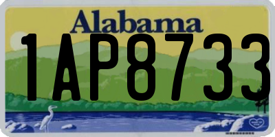 AL license plate 1AP8733