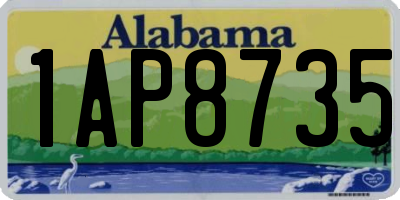 AL license plate 1AP8735
