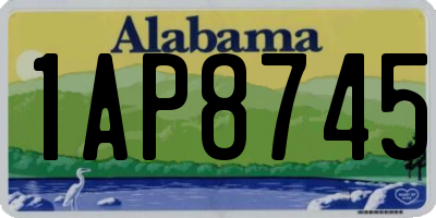 AL license plate 1AP8745