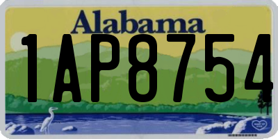 AL license plate 1AP8754