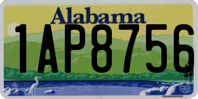 AL license plate 1AP8756