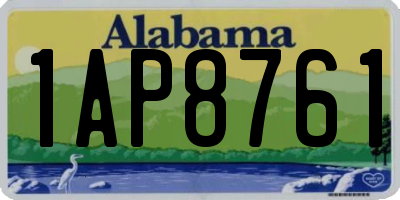 AL license plate 1AP8761