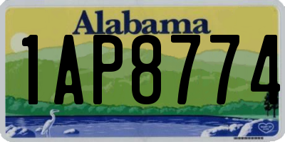 AL license plate 1AP8774