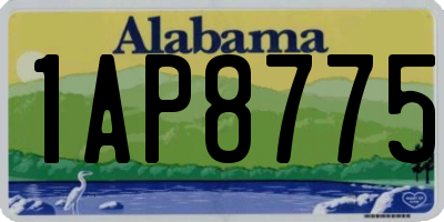 AL license plate 1AP8775