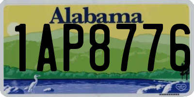 AL license plate 1AP8776