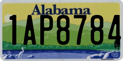 AL license plate 1AP8784