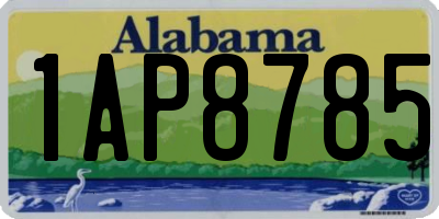 AL license plate 1AP8785