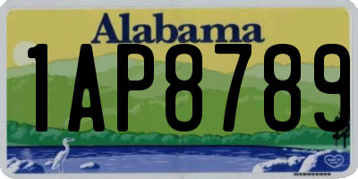 AL license plate 1AP8789
