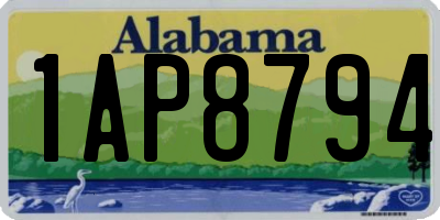 AL license plate 1AP8794