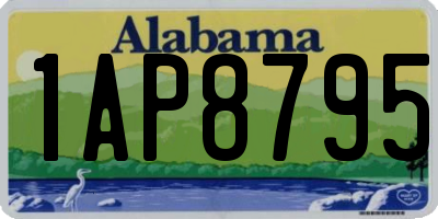AL license plate 1AP8795