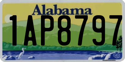 AL license plate 1AP8797