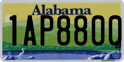 AL license plate 1AP8800