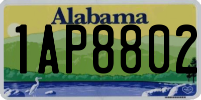 AL license plate 1AP8802