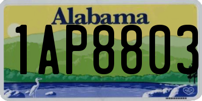 AL license plate 1AP8803