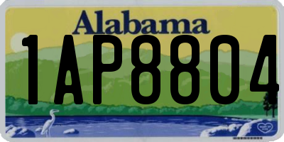AL license plate 1AP8804