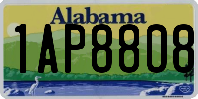 AL license plate 1AP8808
