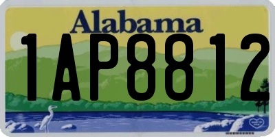 AL license plate 1AP8812