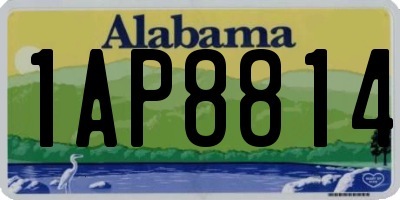 AL license plate 1AP8814
