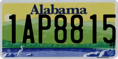 AL license plate 1AP8815