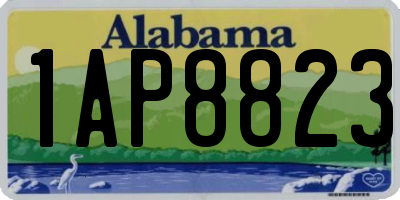 AL license plate 1AP8823