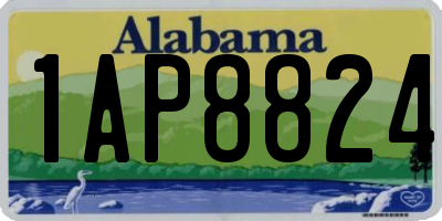 AL license plate 1AP8824