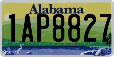 AL license plate 1AP8827