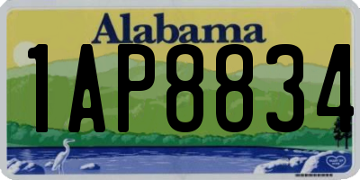 AL license plate 1AP8834