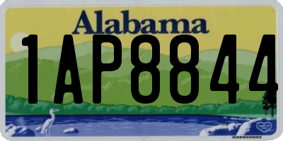 AL license plate 1AP8844