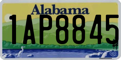 AL license plate 1AP8845