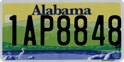 AL license plate 1AP8848