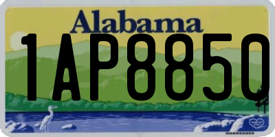 AL license plate 1AP8850