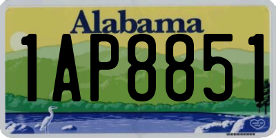 AL license plate 1AP8851
