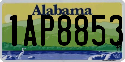 AL license plate 1AP8853
