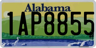 AL license plate 1AP8855