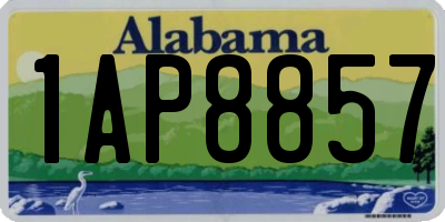 AL license plate 1AP8857