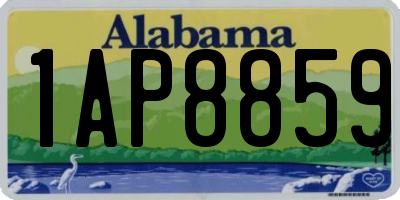 AL license plate 1AP8859