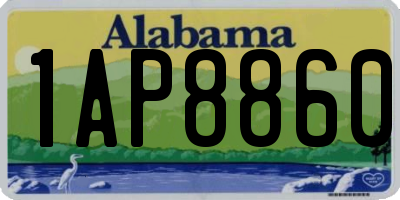 AL license plate 1AP8860