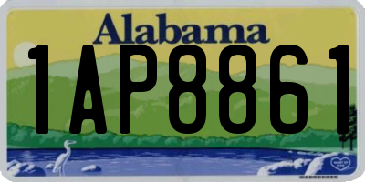 AL license plate 1AP8861