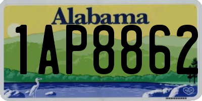 AL license plate 1AP8862