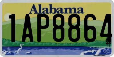 AL license plate 1AP8864