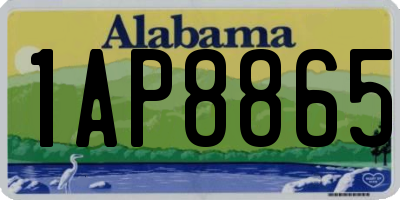 AL license plate 1AP8865