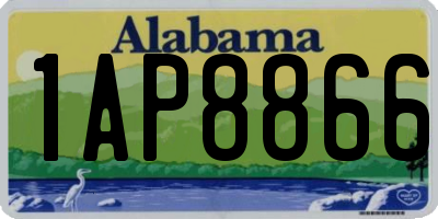 AL license plate 1AP8866