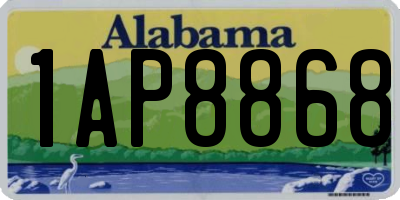 AL license plate 1AP8868