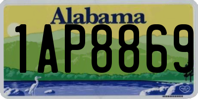 AL license plate 1AP8869