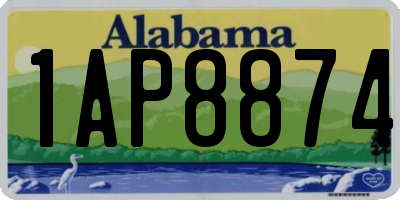 AL license plate 1AP8874