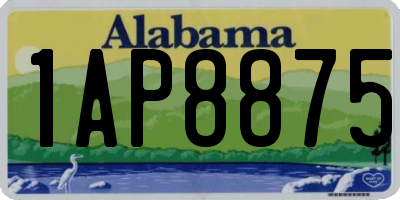 AL license plate 1AP8875
