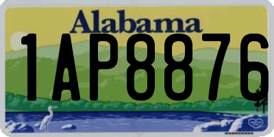 AL license plate 1AP8876