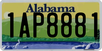 AL license plate 1AP8881