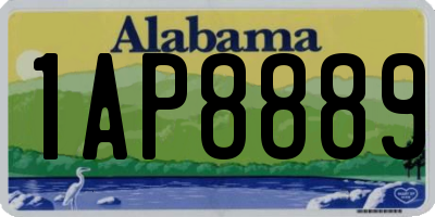 AL license plate 1AP8889