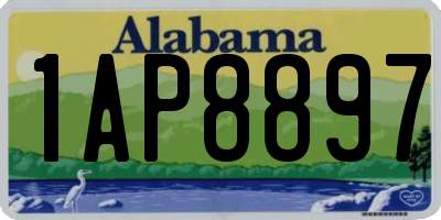 AL license plate 1AP8897